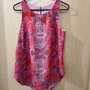 CAbi Red Paisley Tank Top